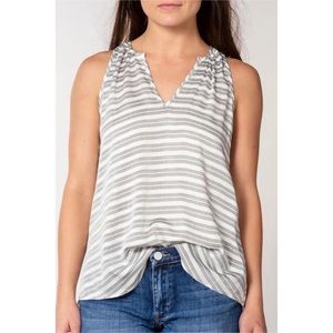 MOD Boutique Striped V-Neck Tank Top